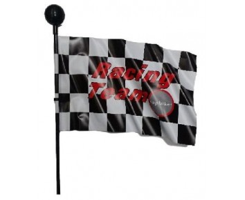Chequered Flag for a childs bike Kids childrens bicycle hi-flyer go kart pendant